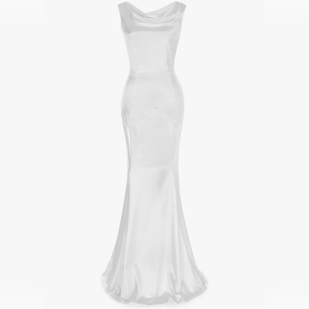 Elegant White Evening Gown